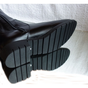 Kozaki ze skóry z szeroką cholewką 40-46 cm
